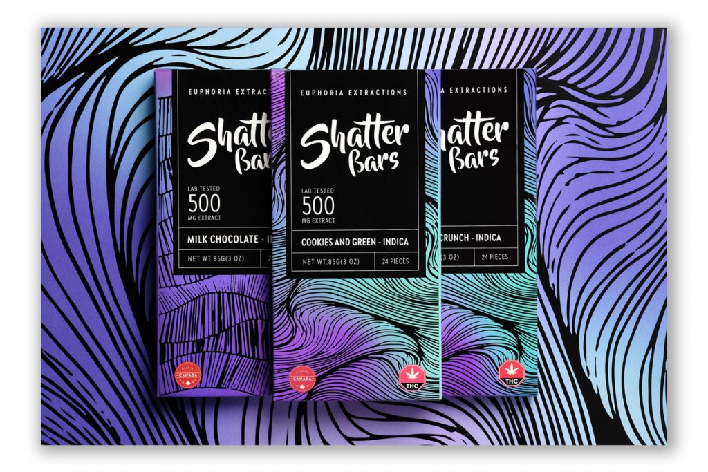 Euphoria Extracts 500MG Toffee Crunch Shatterbar (Indica) Gourmet